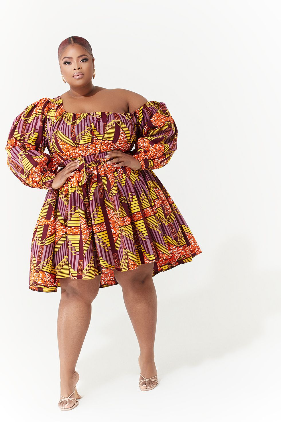 Image of African Print Kimya Dress