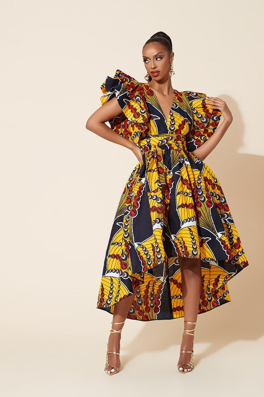 9 Ways to wear an African Print Maxi Dress – Grass-fields