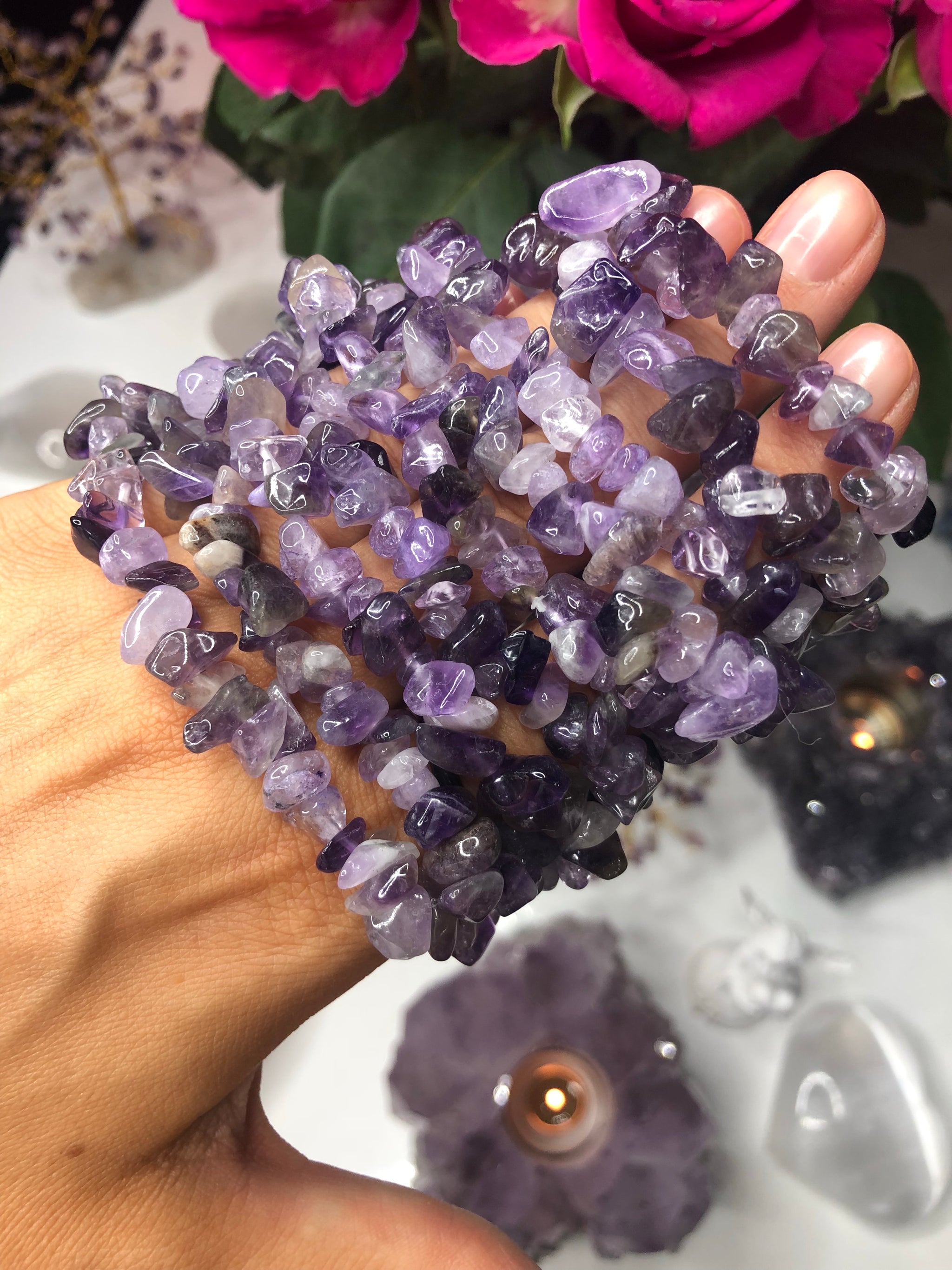 amethyst crystal bracelet