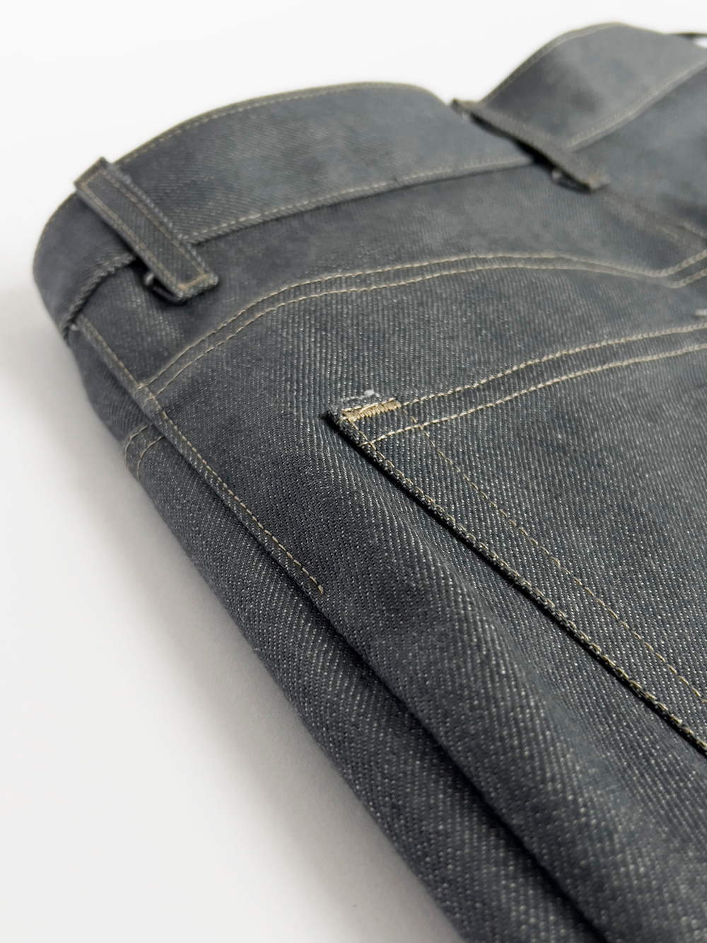 Merchant & Mills Heroine jeans made in grey Japanese selvedge denim ...