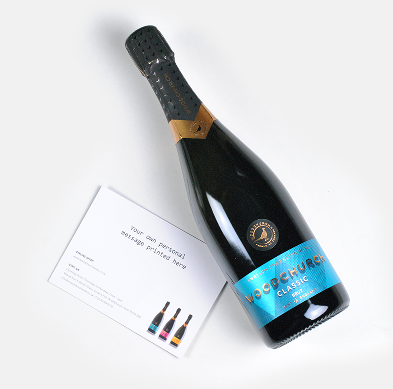 English Sparkling Wine Gift message