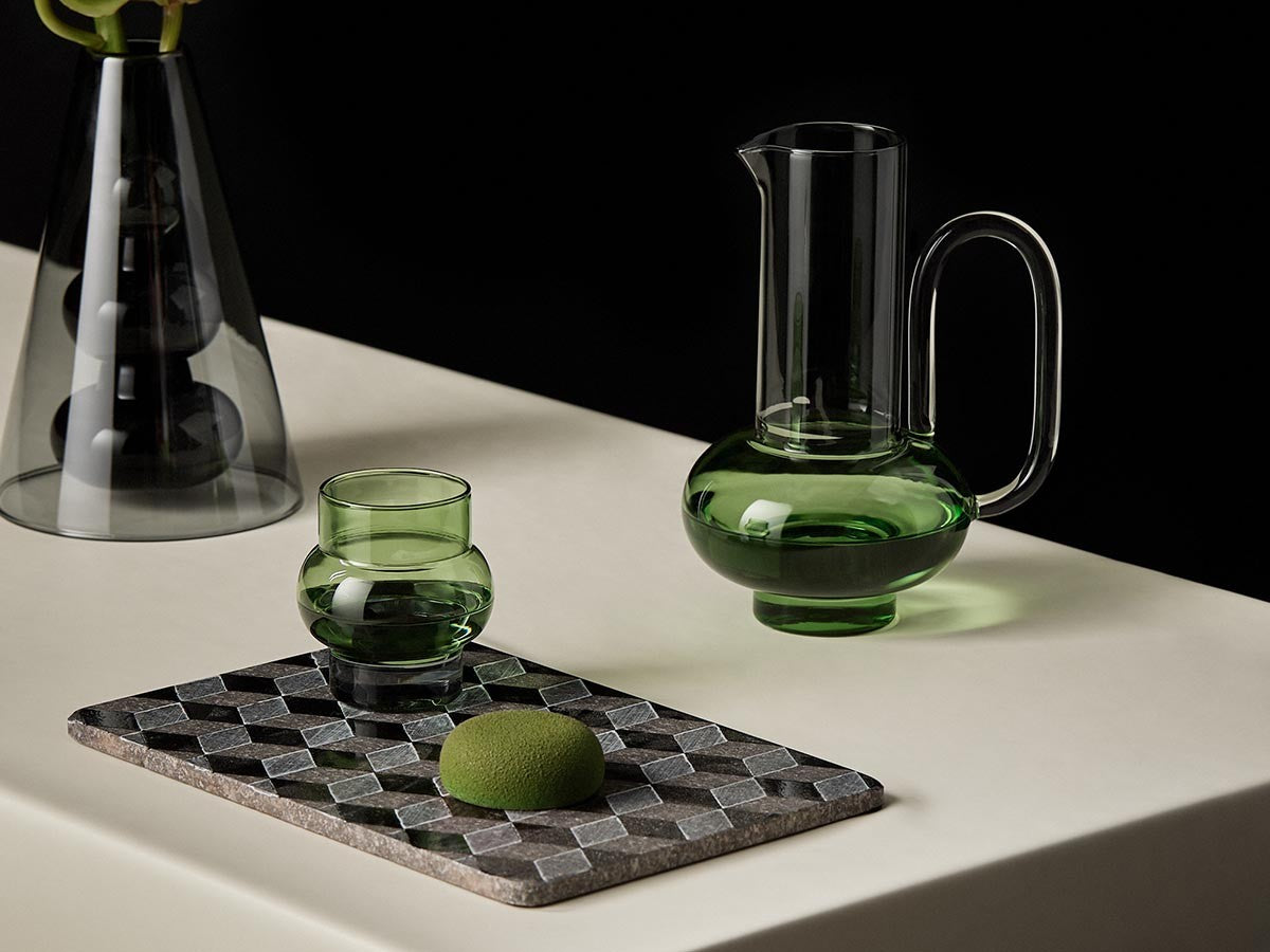 BUMP SHORT GLASS 2P GREEN_3