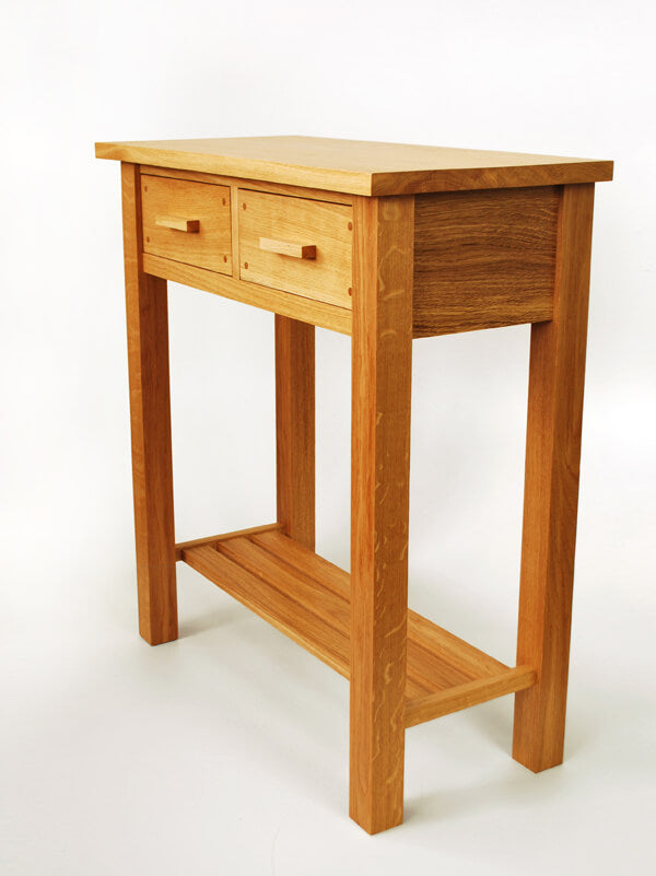 oak console table 