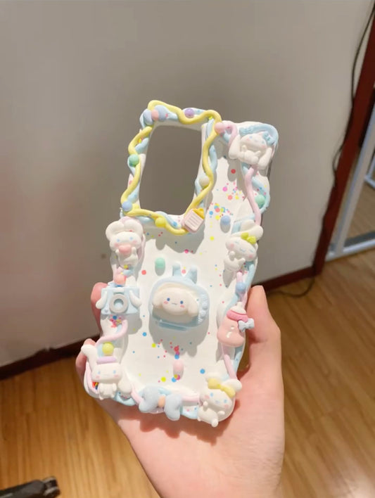 Cinnamoroll Sanrio  Decoden Handmade Custom Cream Phone Case for iPho –  molloydecoden