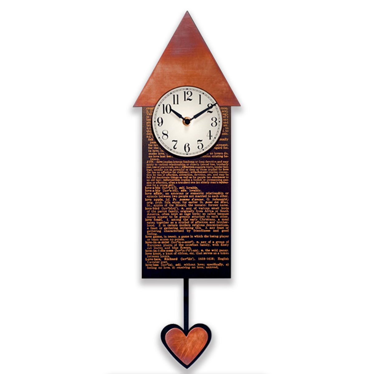 zak munt microscopisch Love Pendulum Clock - An American Craftsman