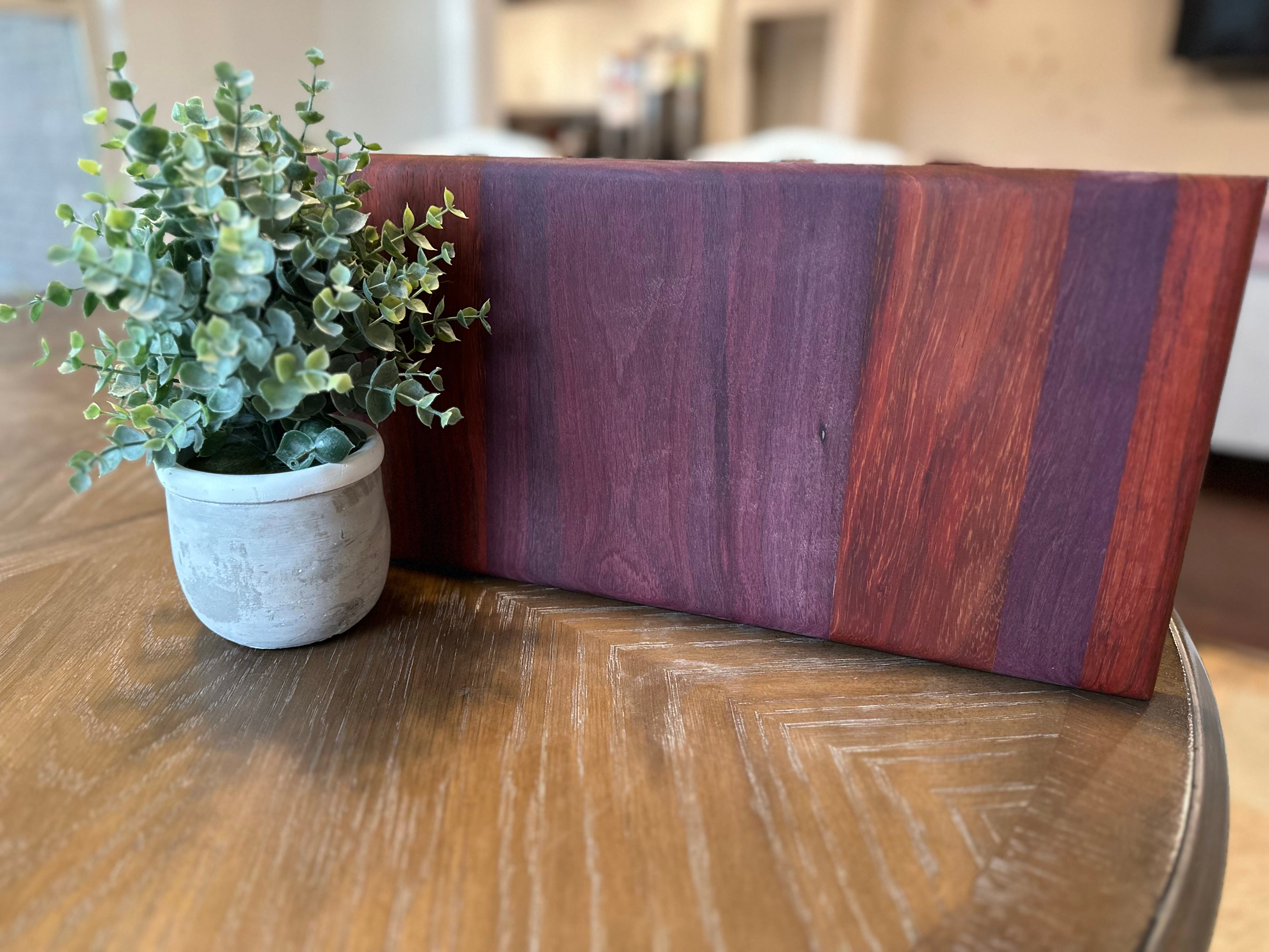 Cherry and Purpleheart large cutting board – NFWoodcraft