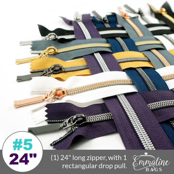 #4.5 By Annie's Zippers (24 Handbag Zippers)