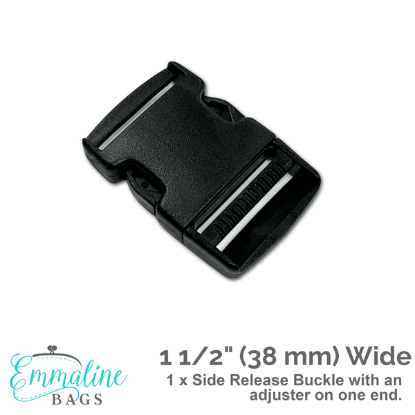 POM-Buckle Plastic Black 25 mm (1)