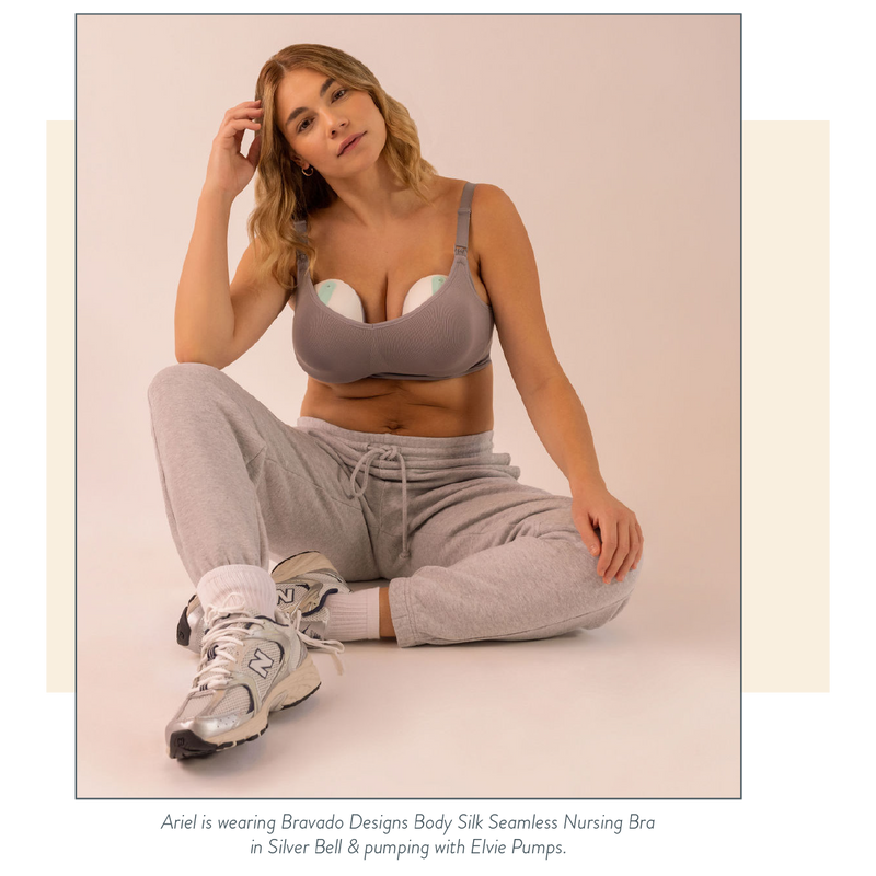 Magically transform your nursing bra into a pumping bra in seconds