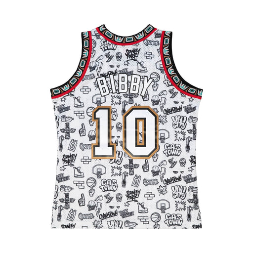 Mitchell & Ness Vince Carter White Toronto Raptors 1998 Doodle Swingman Jersey