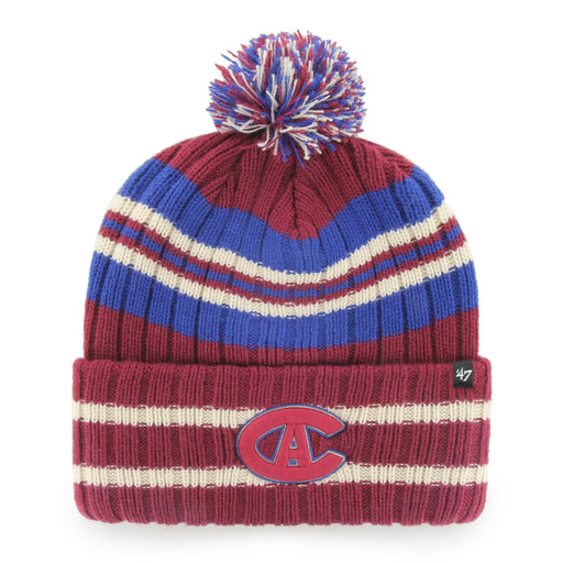 New Era Men's Atlanta Braves Navy Knit Fold Hat