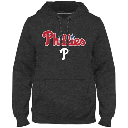 Philadelphia Phillies MLB Mens Gray Woven Hoodie