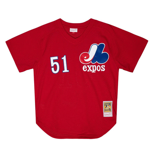 Pedro Martinez Montreal Expos Majestic Cooperstown Collection Official Name  & Number T-Shirt - Light Blue