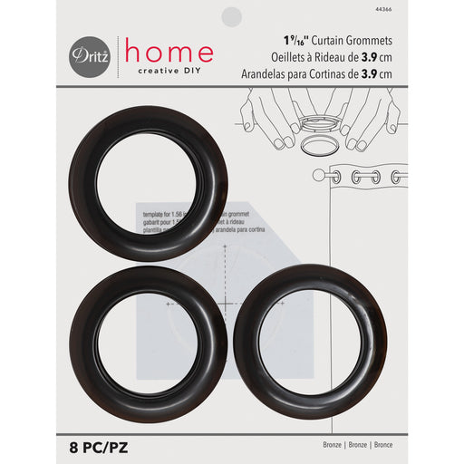 1-9/16 Curtain Grommets, Brown, 8 Sets — Prym Consumer USA Inc.