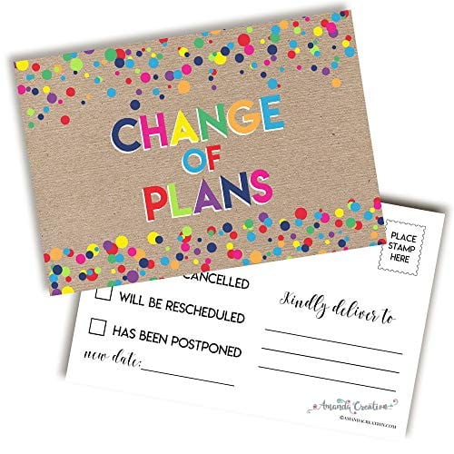 Change of Plans Postcard