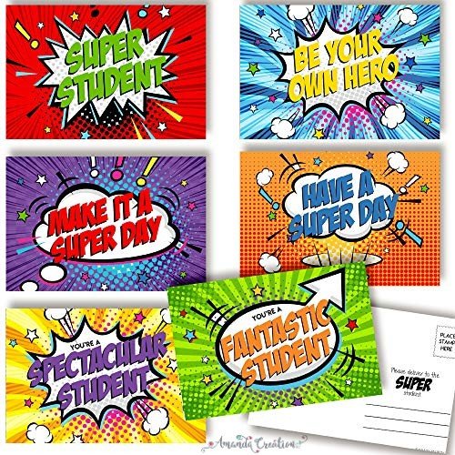 Superhero Student Postcards