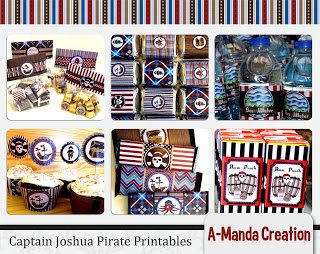 Pirate Birthday Party Printable Collection – Amanda Creation