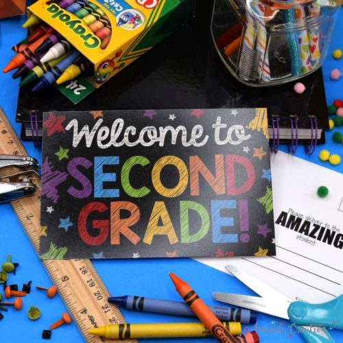 Second Grade Back to School Postcards