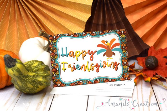 Happy Friendsgiving Postcards