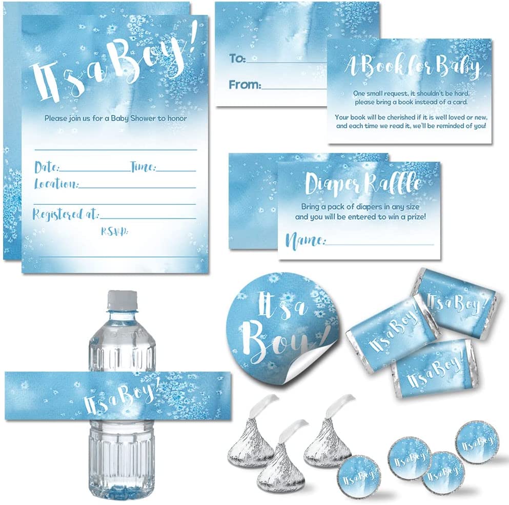 40ct AmandaCreation Underwater Baby Shower Invites