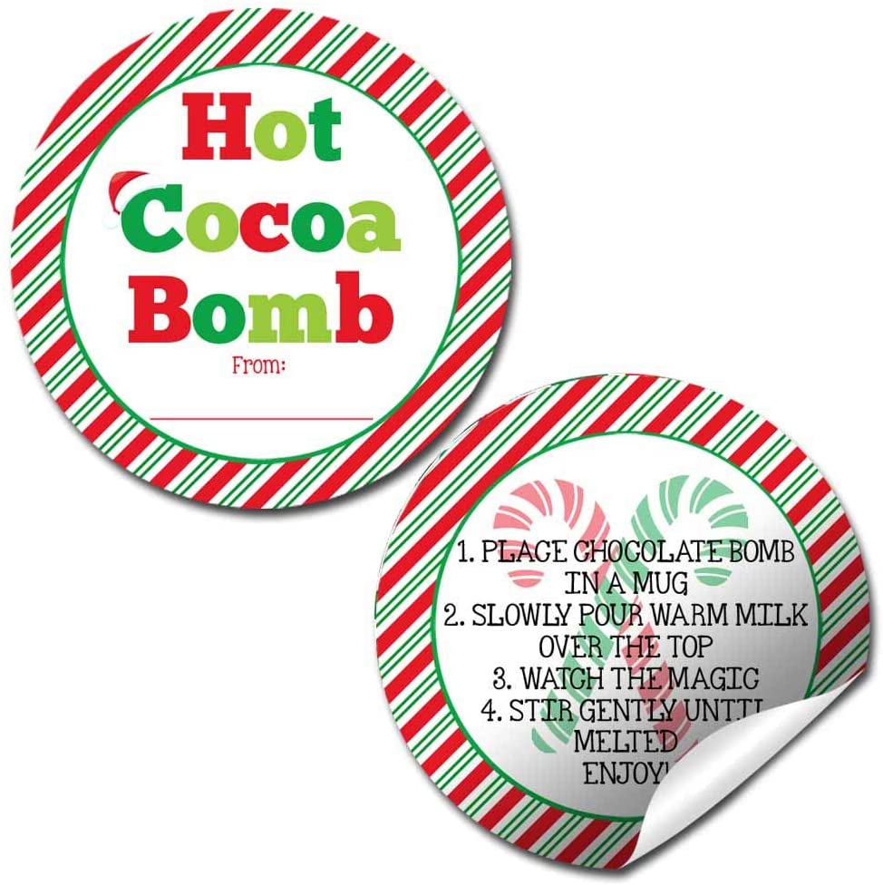 Mardi Gras Mask Hot Cocoa Bomb Stickers