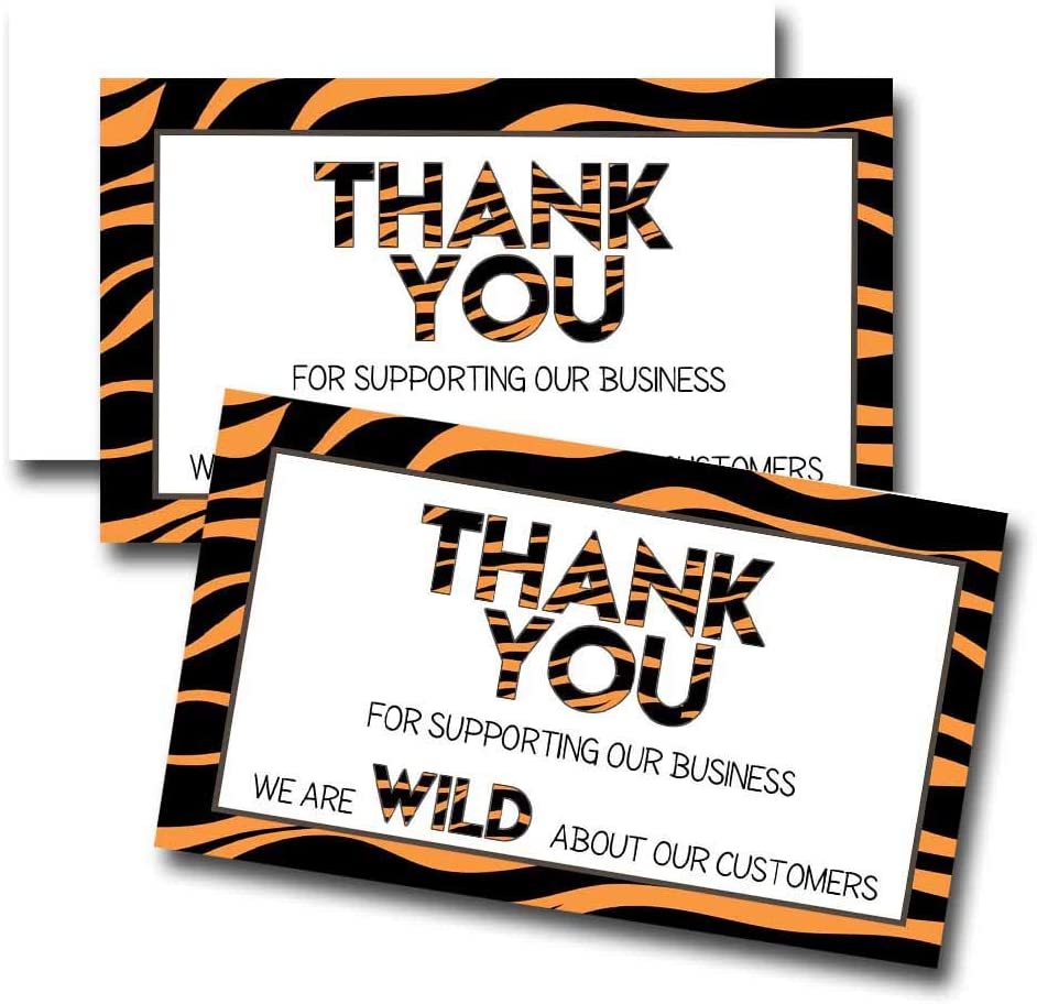 Fun & Wild Tiger Print Package Inserts for Small Business