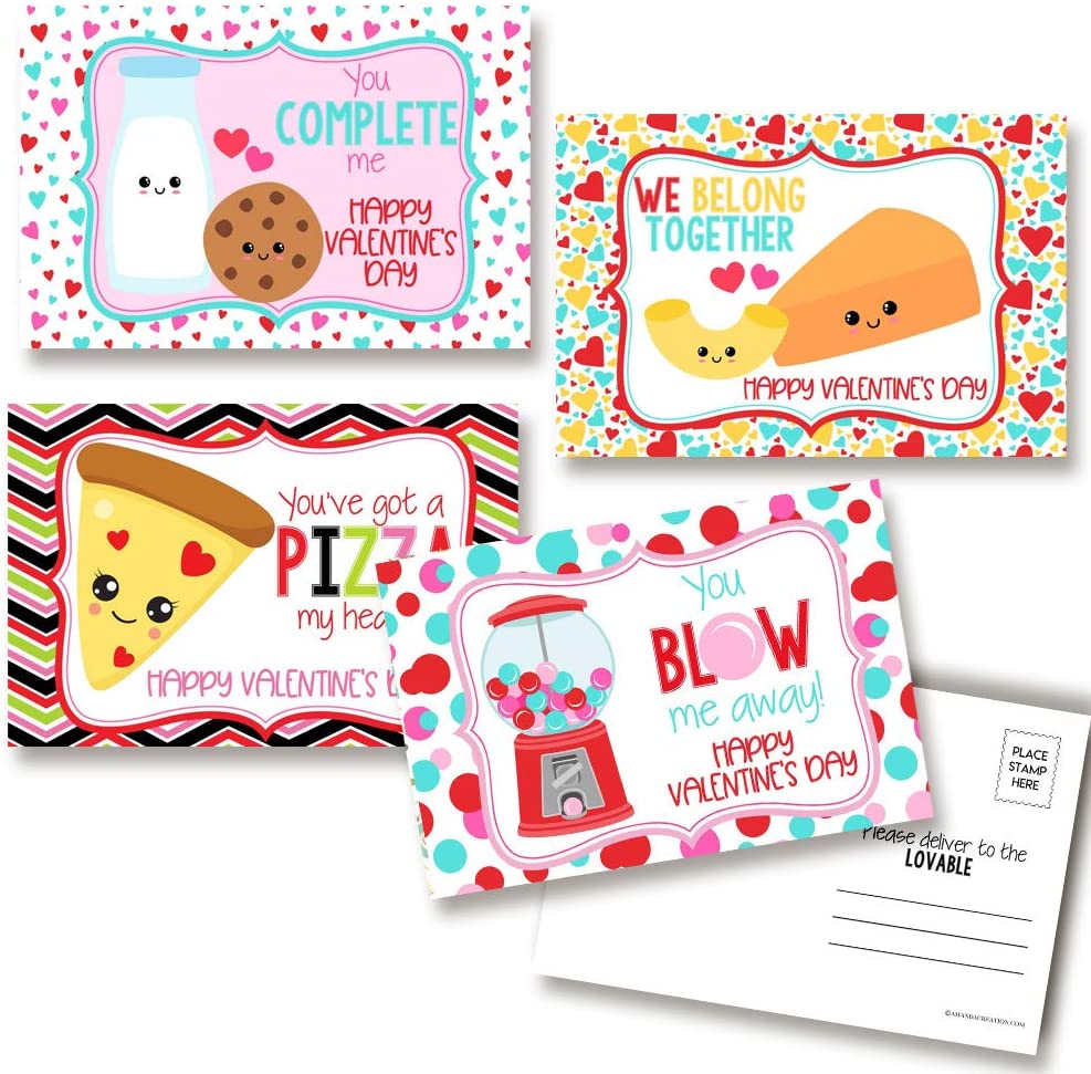 Hallmark Valentines Day Cards for Kids, 8 Cards with Envelopes (Llama, Bear, Hearts)