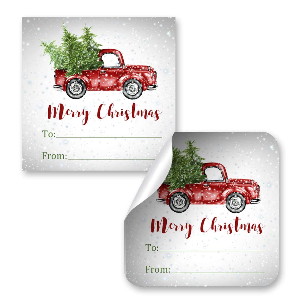 Car & Presents Sticker Gift Tag Labels (80 ct)