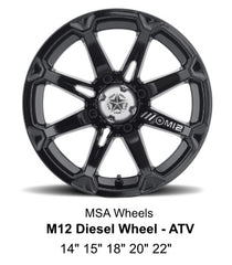 MSA Wheel M12 Diesel Black ATV side by side wheel