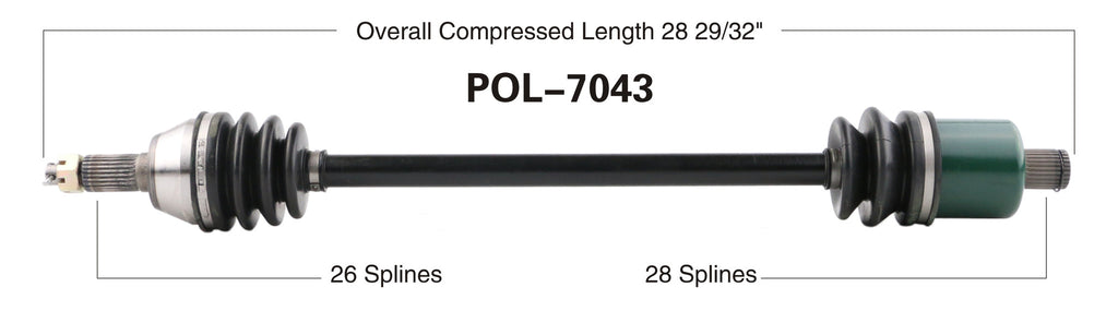 14 17 Polaris Rzr Xp 1000 Eps Rzr Xp Turbo Rear Axles Cv Trakmotive Kingdom Powersports