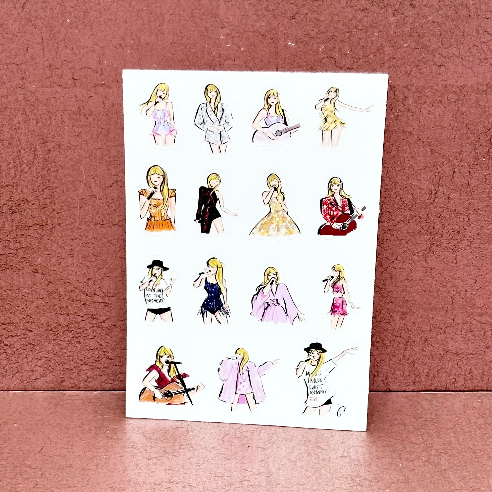 Taylor Swift Eras Tour Outfits Sticker Sheet