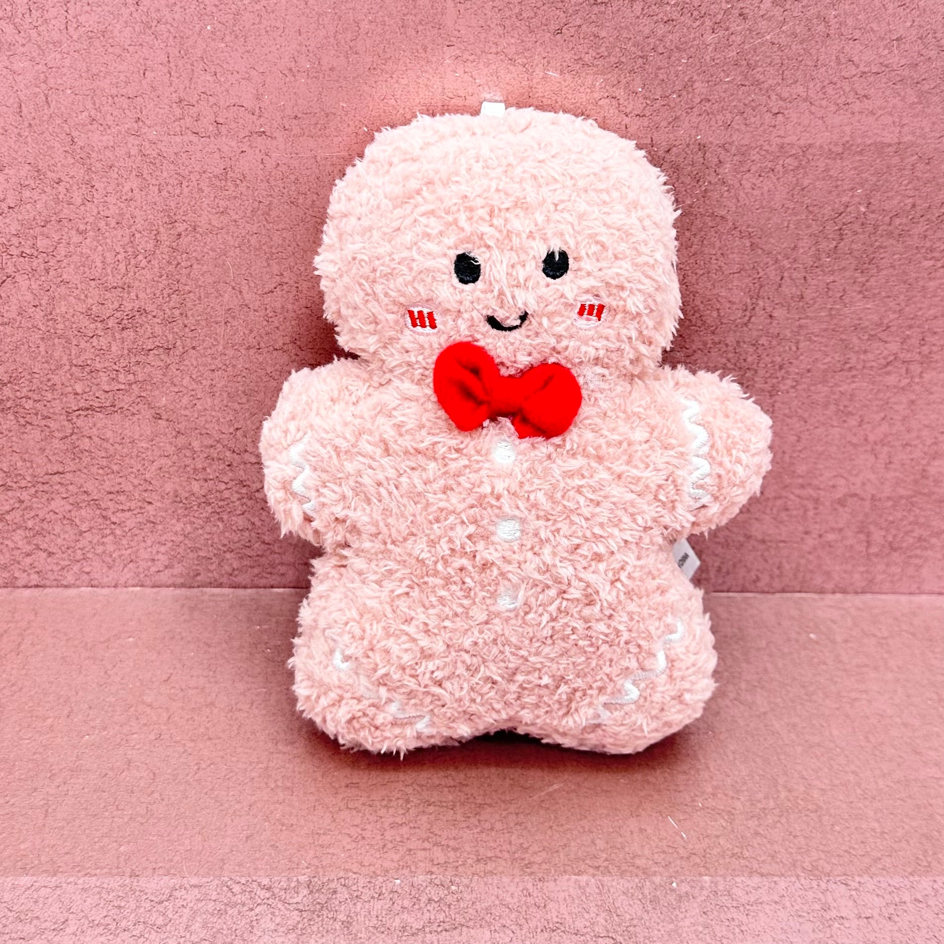 Pink Gingerbread Man Plush Stuffed Toy