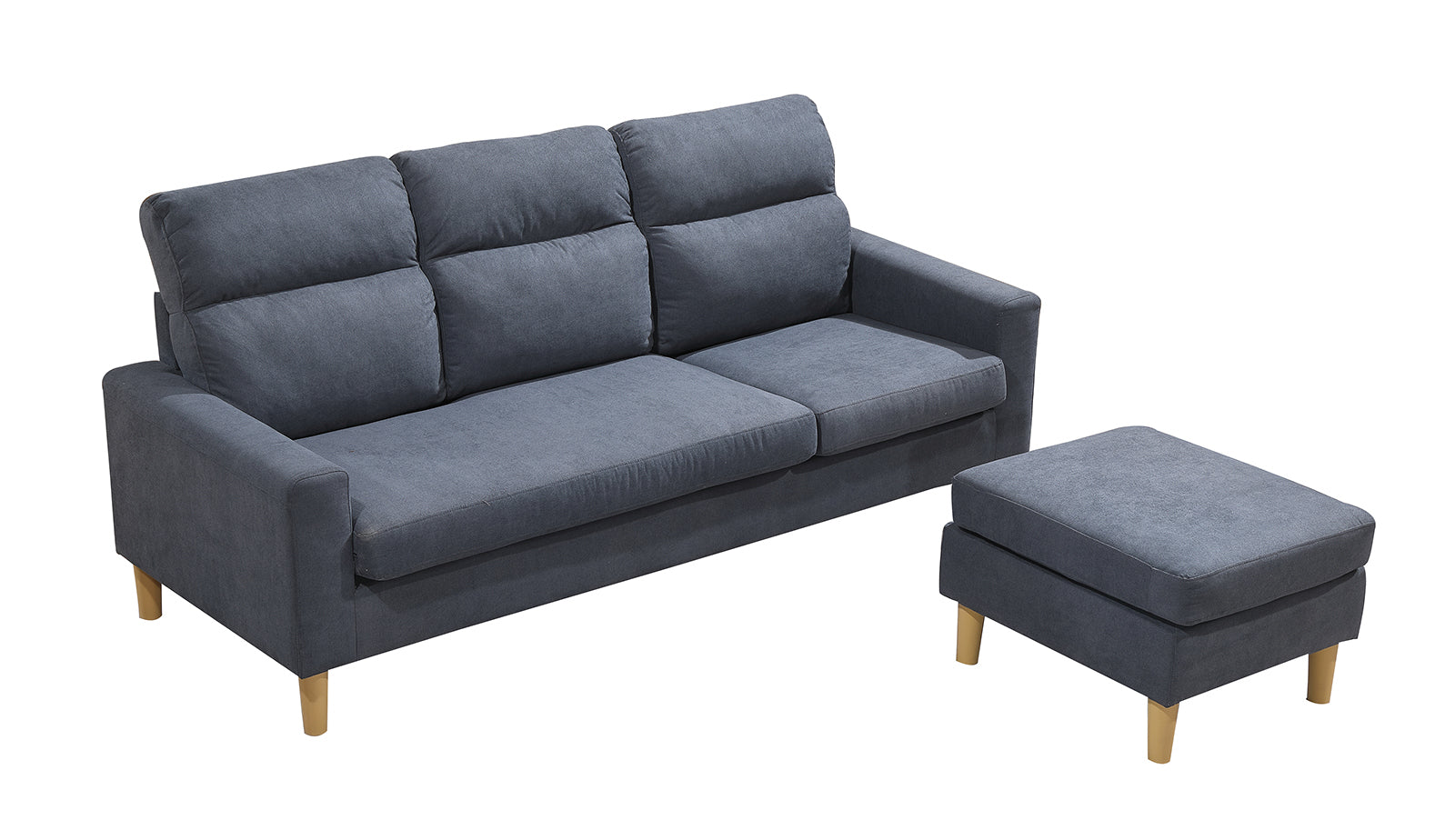 Sofa Agora + Puff Convertible en Chaise Longue 196x140cm – Easy
