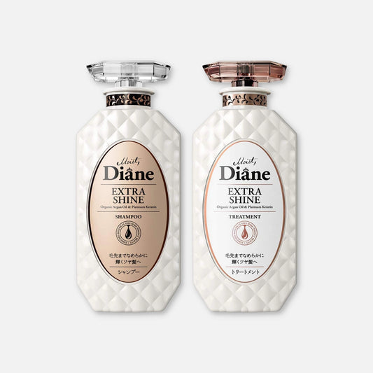 Diane Extra Shine Shampoo & Treatment Set 450ml Each - Buy Me Japan