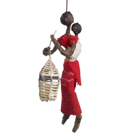 Maasai Woman & Child Ornament