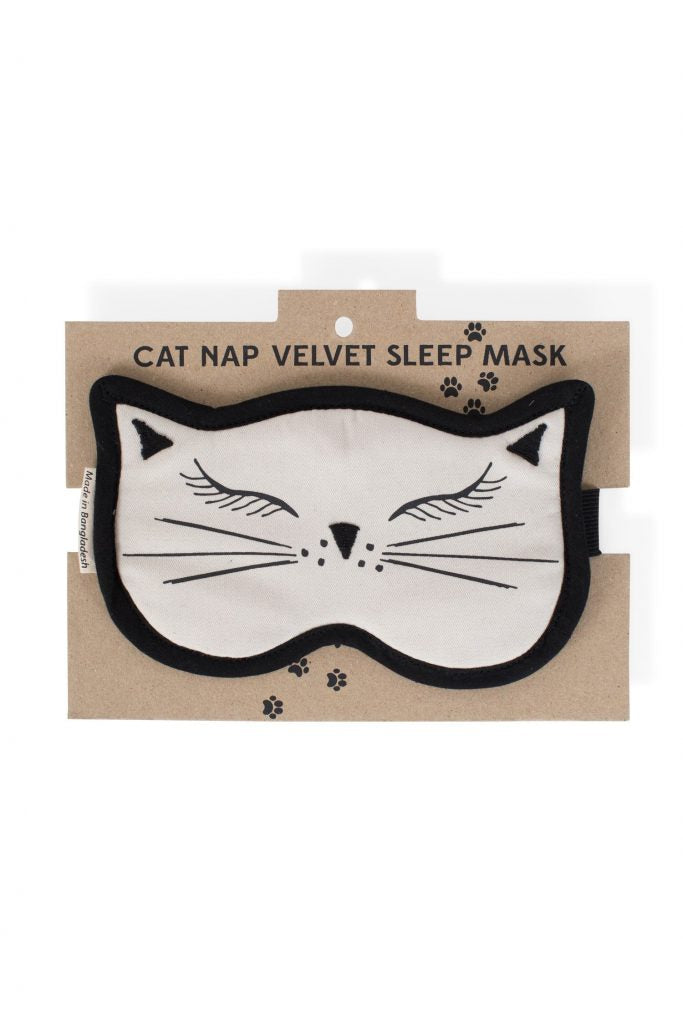 Cat Nap Velvet Sleep Mask featured as an ethical stocking stuffer. 