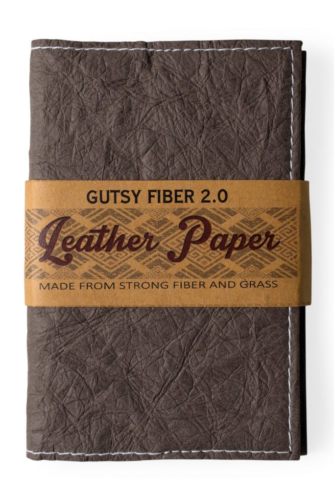 Leather Paper Journal Gray