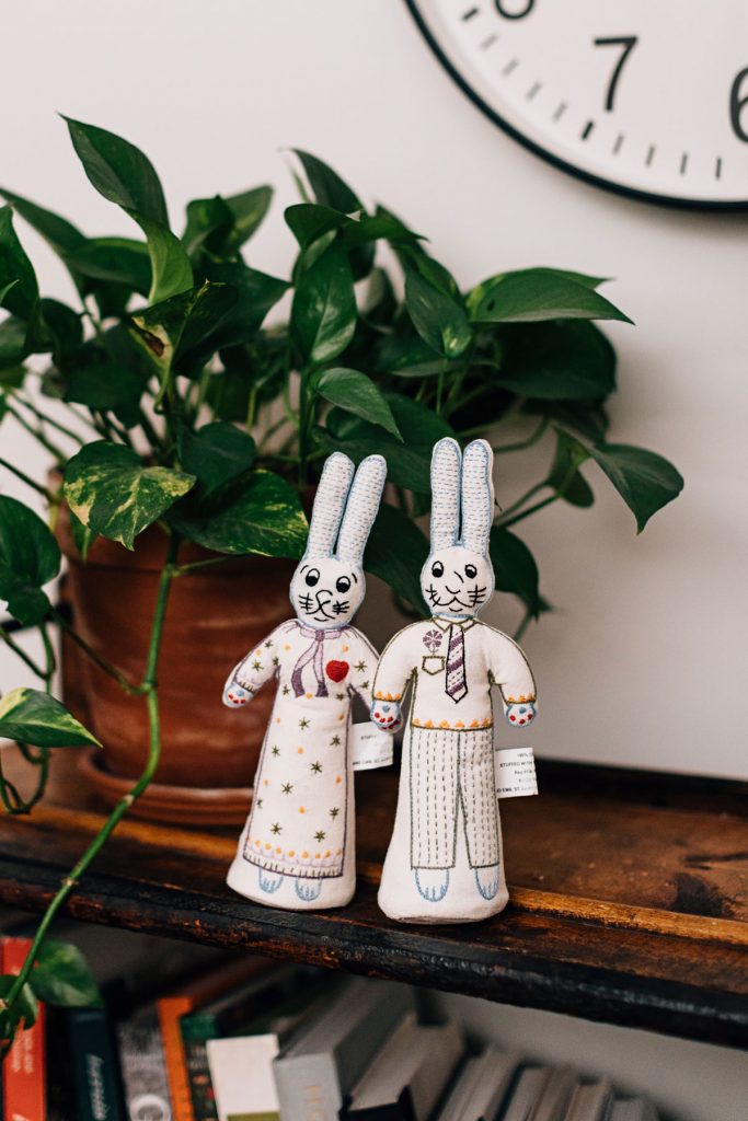 St Mary's | Hand-embroidered Cotton Bunnies