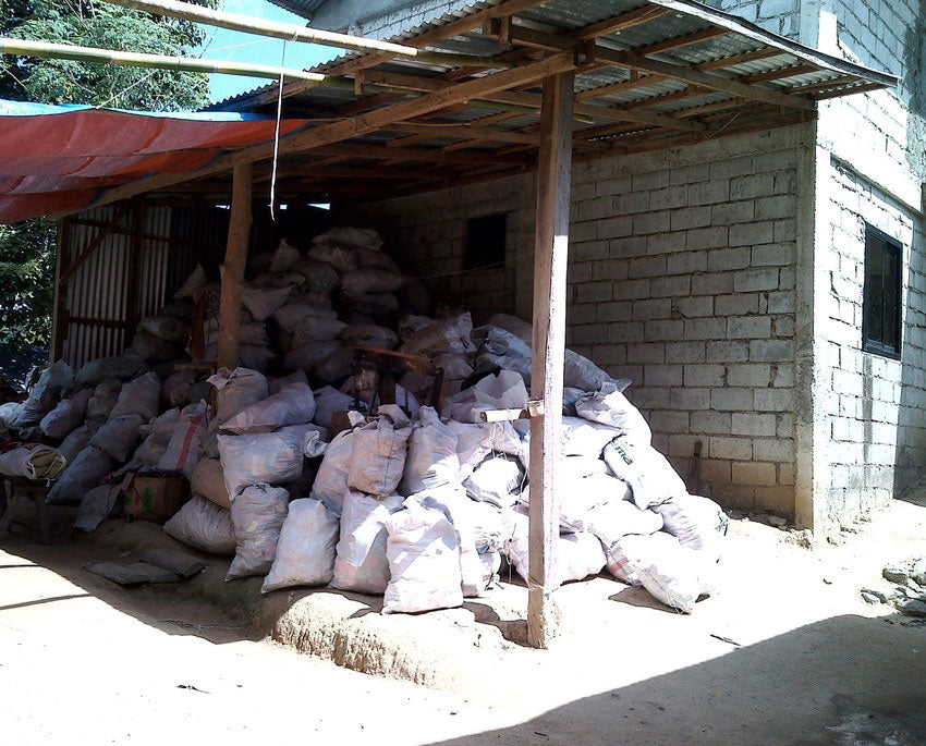 Bags of materials for the welcome mat