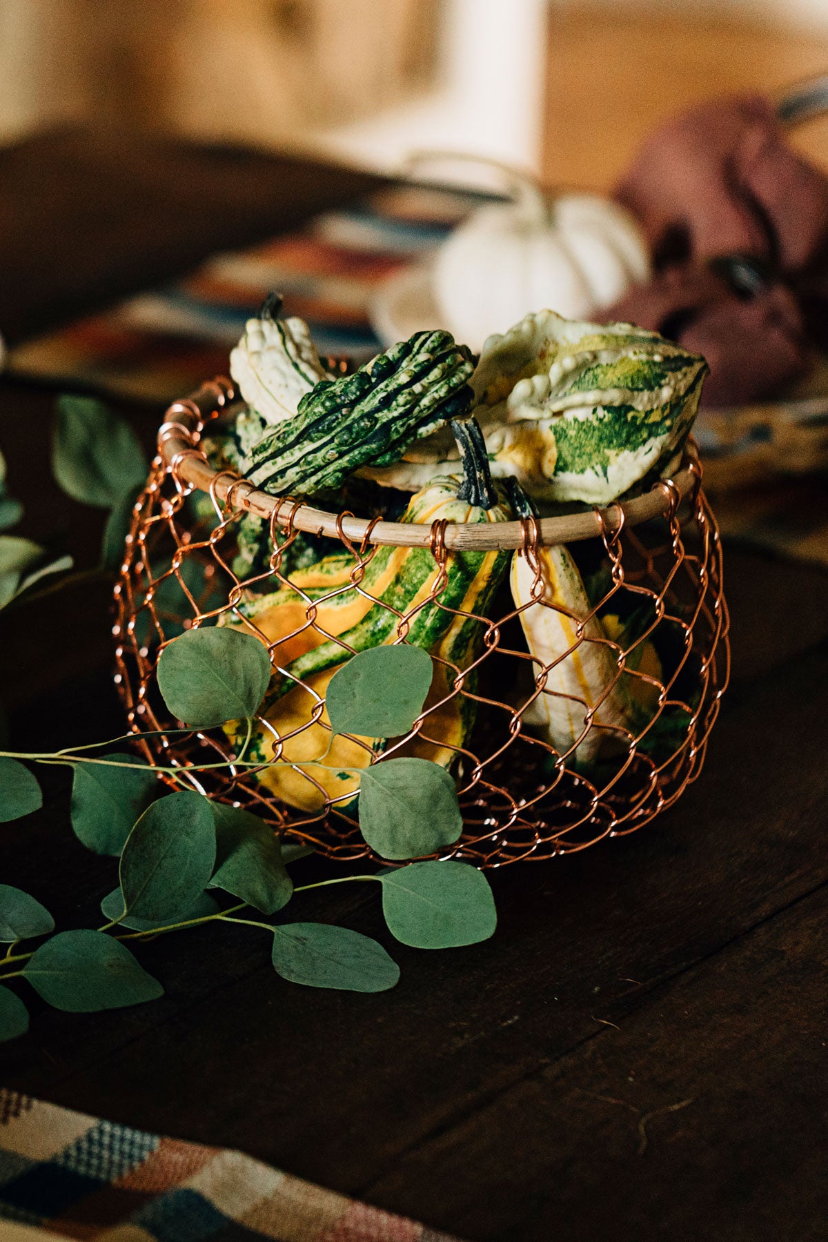 Friendsgiving | Copper and Bamboo Basket