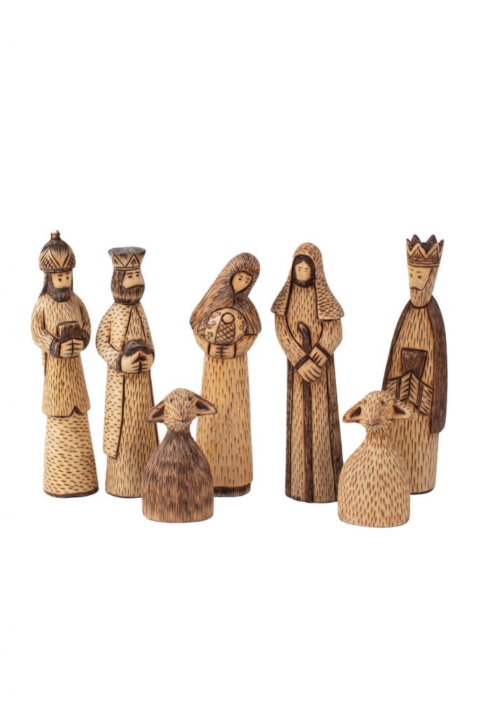 Unique Nativity | Hand-Carved Wooden Nativity | Handcrafted in Indonesia