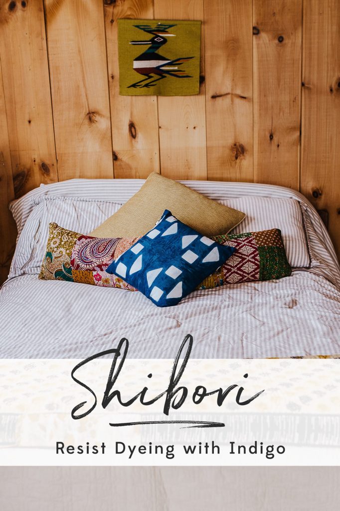 Shibori | Indigo Geo Print Pillow