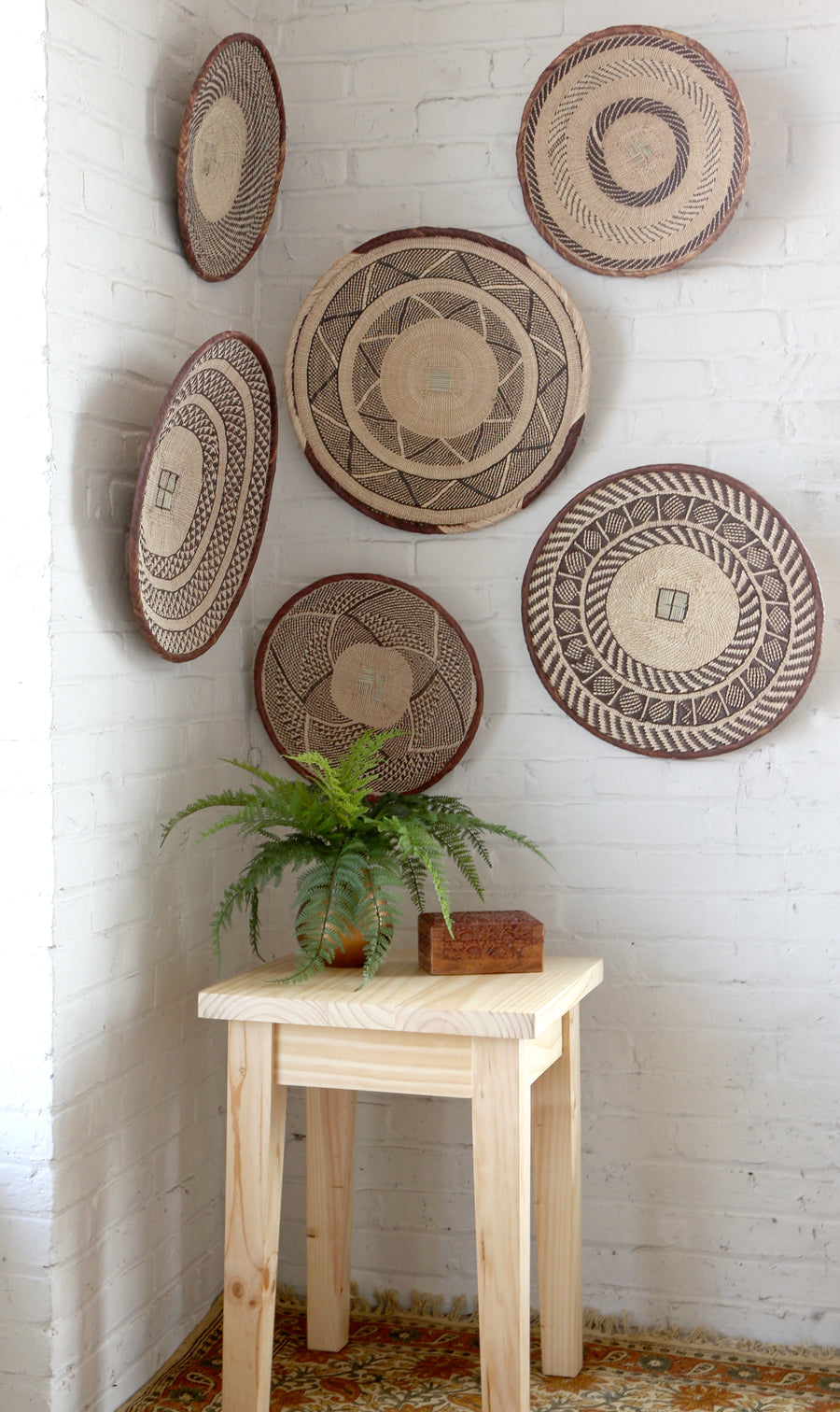 A fair trade basket wall is the easiest way to give any room the world-travelled look you’ve been looking for. #LiveLifeFair