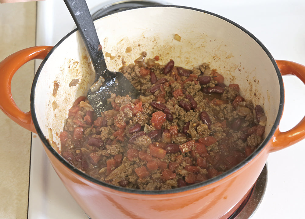 A perfect chili recipe — paired with cinnamon rolls! Ten Thousand Villages. Mosaic. Fair Trade.