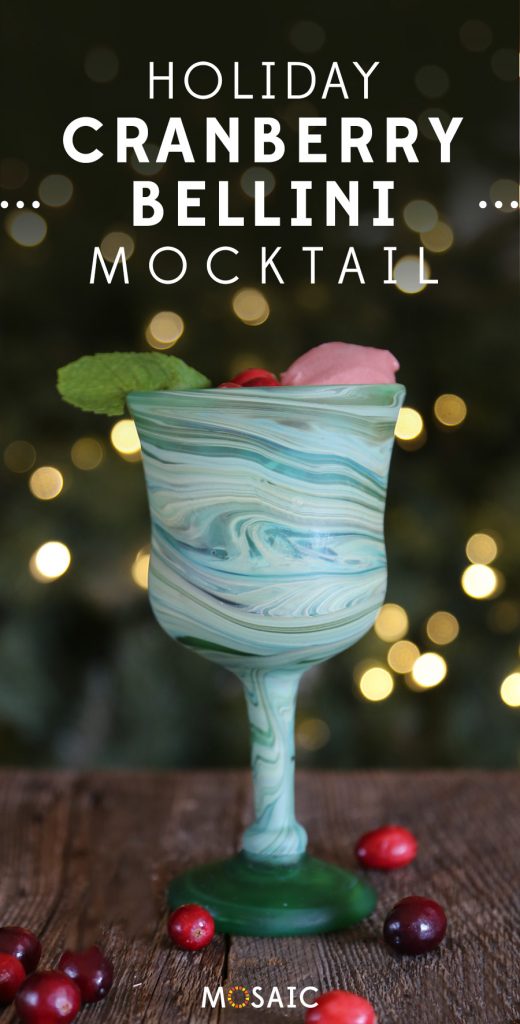 7 Seasonal Holiday Cocktail & Mocktail Recipes | Holiday Cranberry Bellini Mocktail | Ten Thousand Villages | #LiveLifeFair