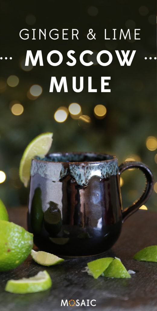 7 Seasonal Holiday Cocktail & Mocktail Recipes | Ginger & Lime Moscow Mule | Ten Thousand Villages | #LiveLifeFair