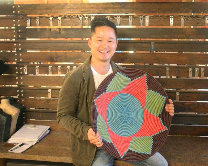 Danny Seo visited Ten Thousand Villages home office to select gifts to feature in his December 2016 Magazine, "Naturally, Danny Seo".
