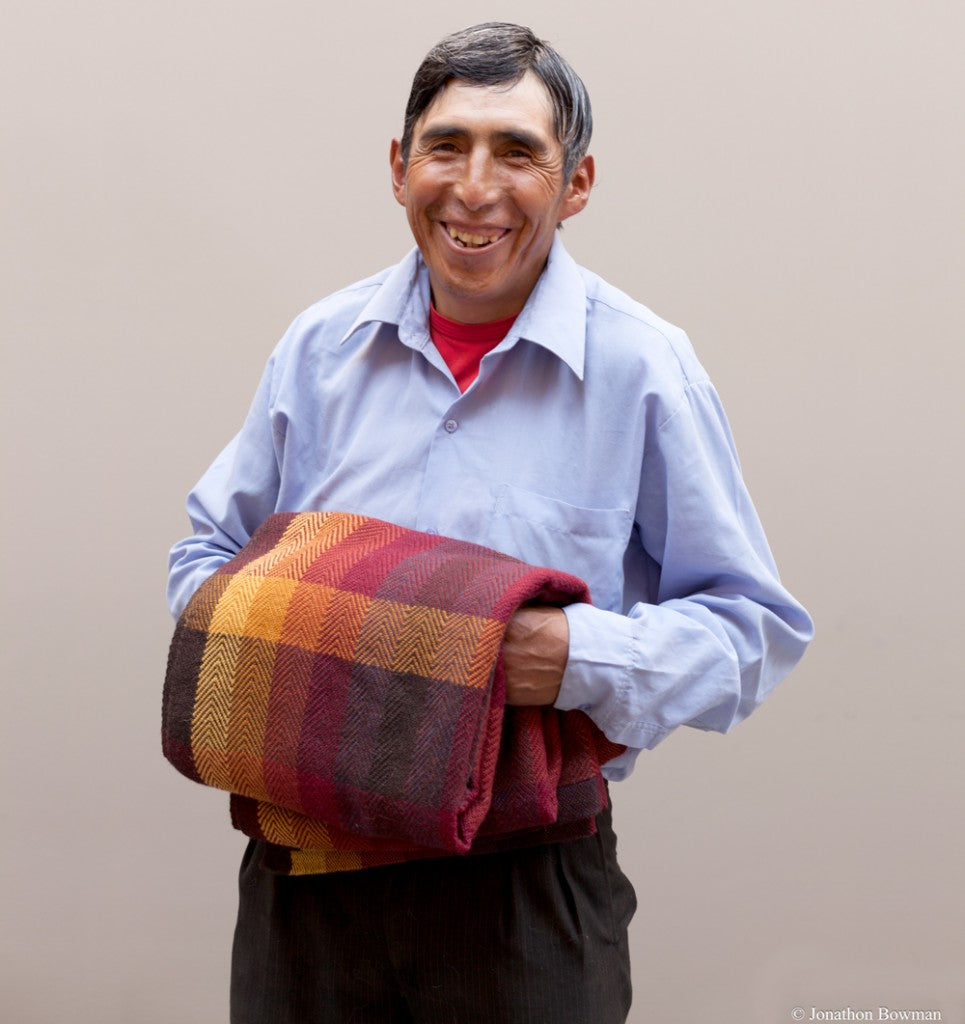 Celestino Hilario, Alpaca Fleece Weaver, Peru | Allpa | Ten Thousand Villages | Fair Trade