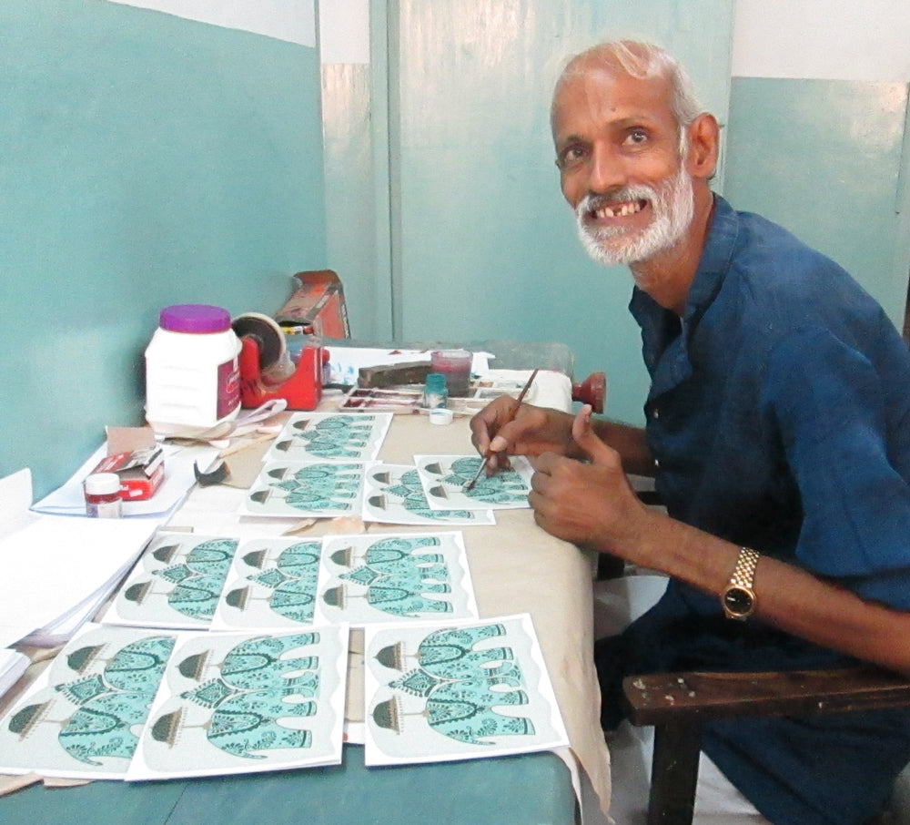 Swapan Sarkar from Silence, an artisan group that gives hope to the hearing impaired. #TenThousandVillages #FairTrade #LiveLifeFair