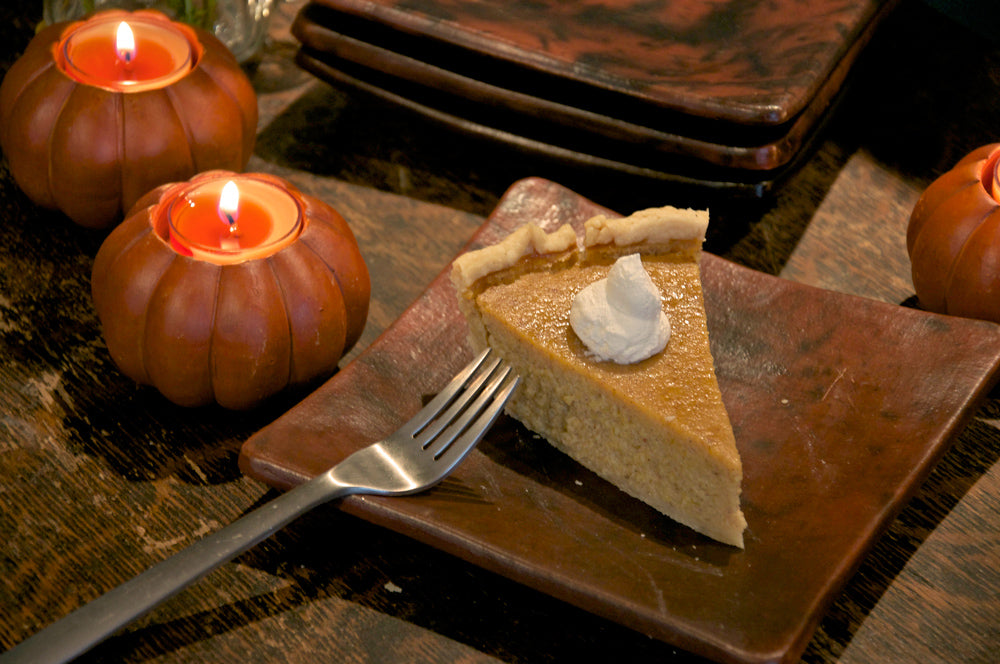 Homemade Pumpkin Pie Recipe - from scratch - DIY - candles